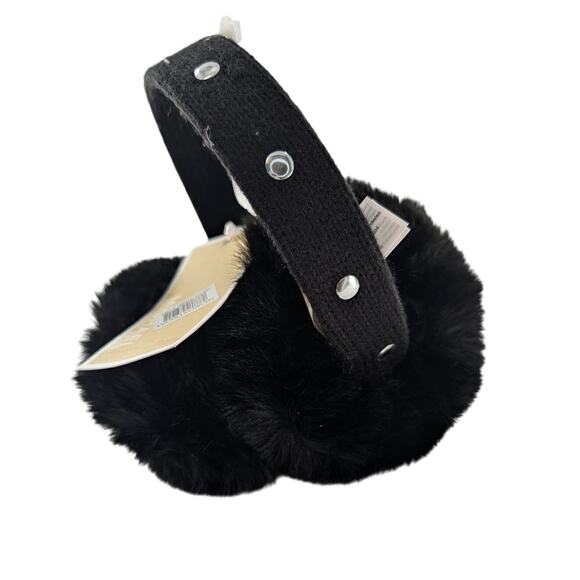 Michael Kors Black Faux Fur Earmuffs - Picture 4 of 9